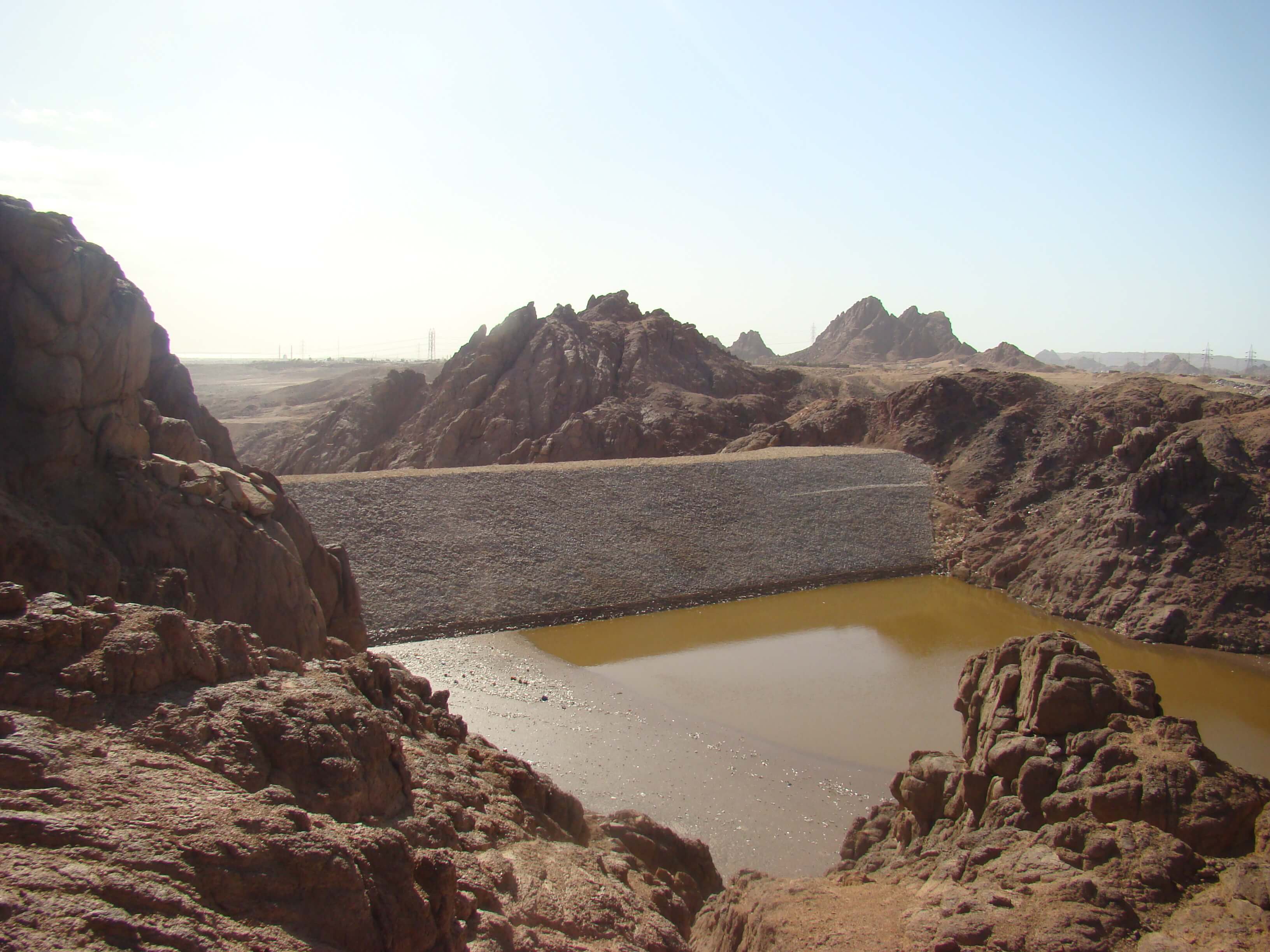 Heraa constructions Dams and lakes in Wadi Watir Complex project